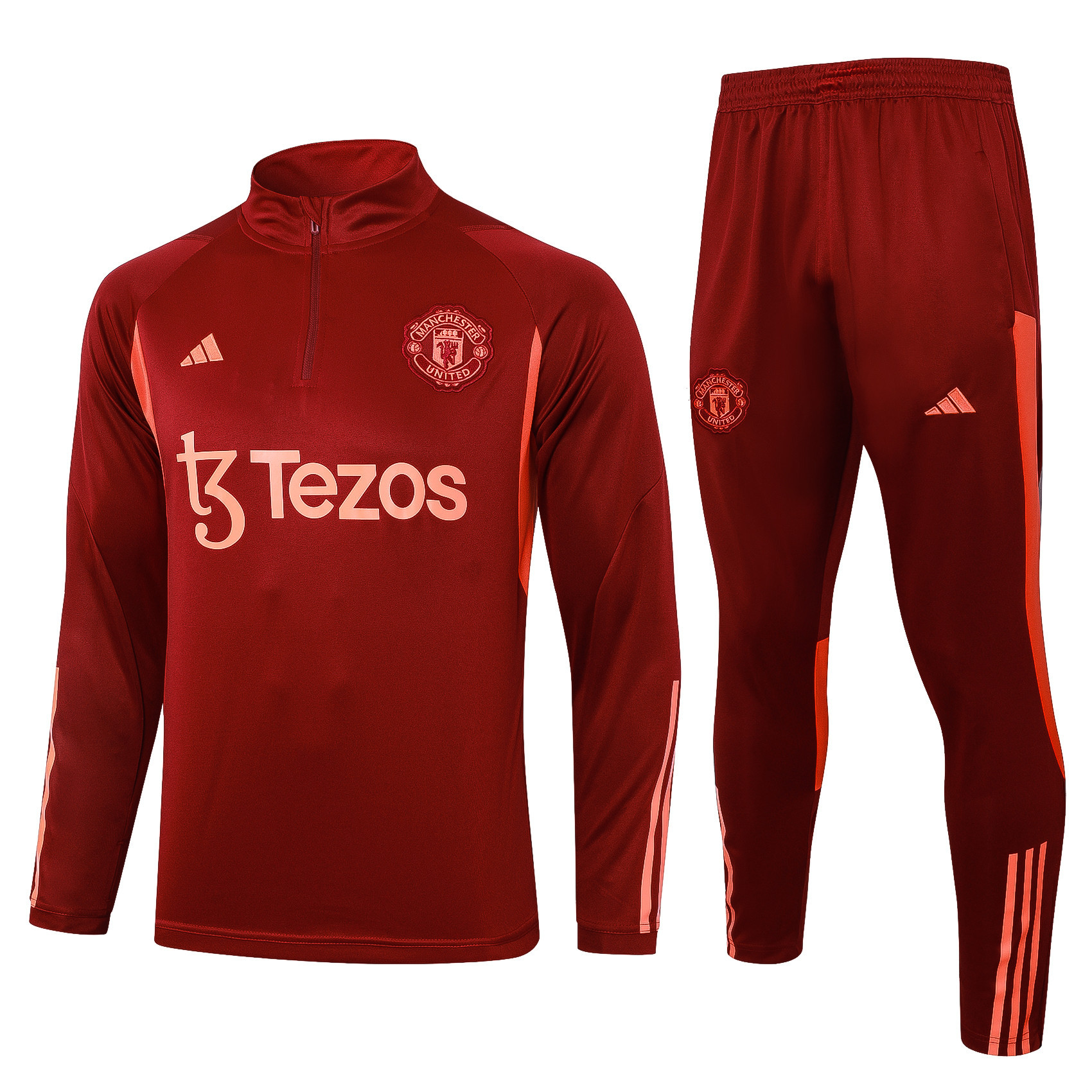 Manchester United Training Top Set 23/24 – Brick Red