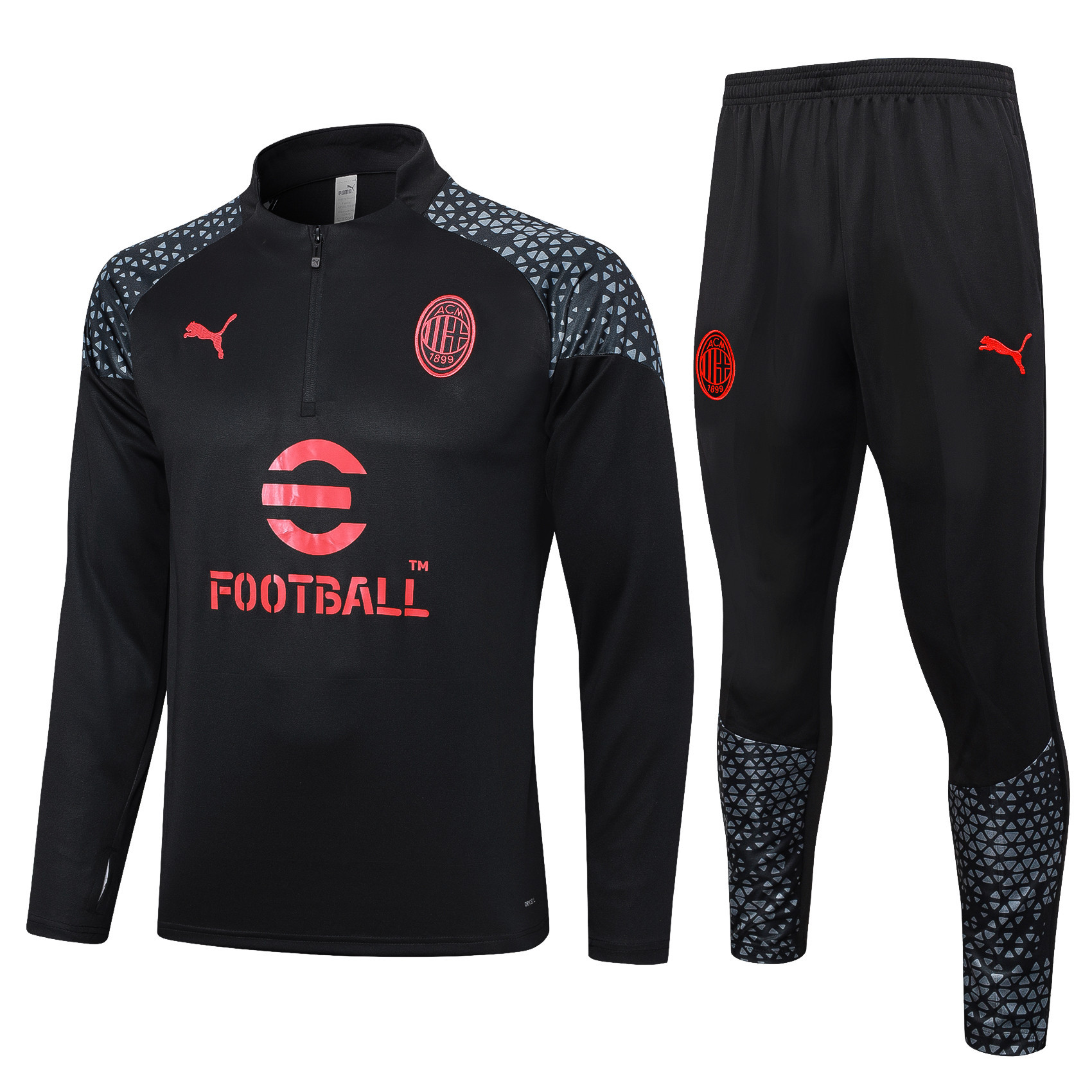 AC Milan Training Top Set 23/24 – Black/Grey