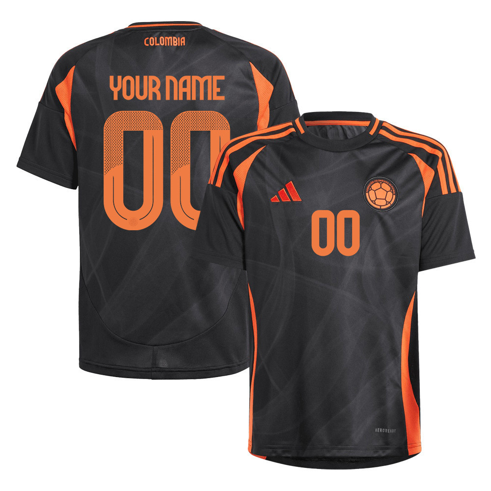 Colombia National Team 2024/25 Away Custom YOUTH Jersey – Black