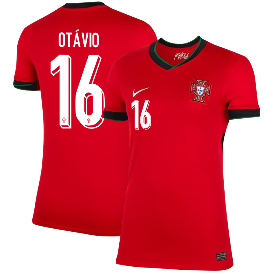 Otvio 16 Portugal National Team 2024/25 Home WOMEN Jersey – Red