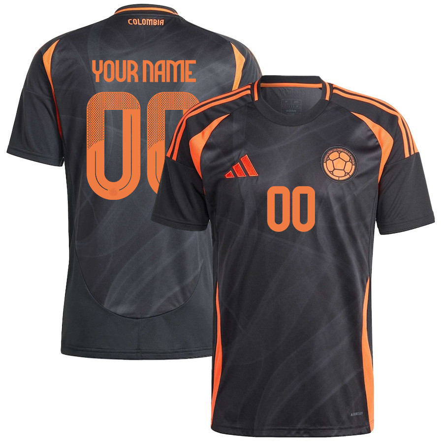 Colombia National Team 2024/25 Away Custom Men Jersey – Black
