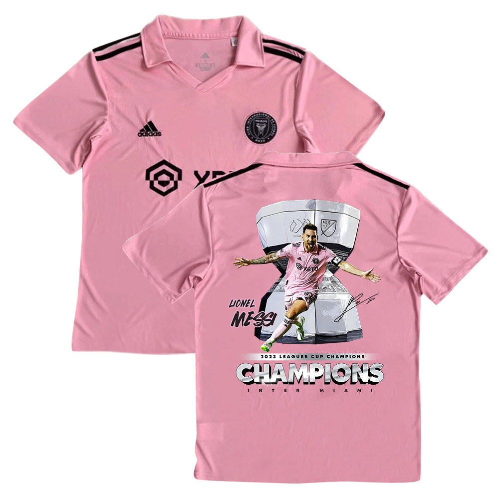 Lionel Messi 10 Inter Miami FC Leagues Cup Champions 2023 YOUTH Jersey – Pink