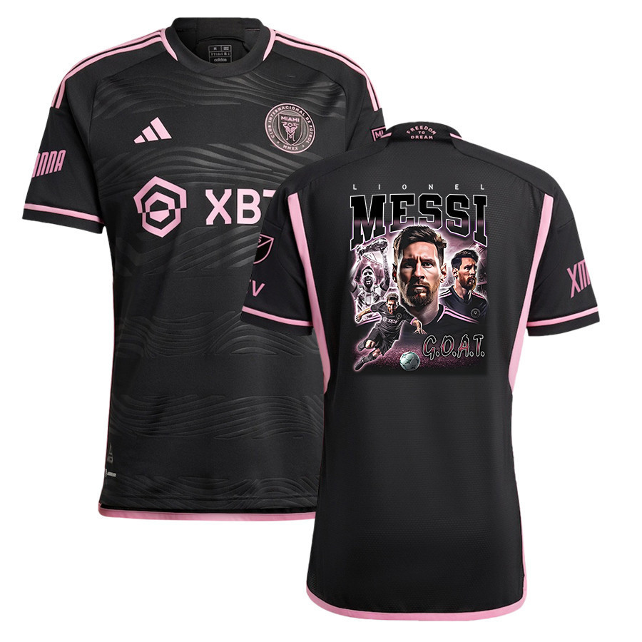 Lionel Messi 10 Inter Miami FC 2023 The Goat in Miami Men Jersey – Player Version