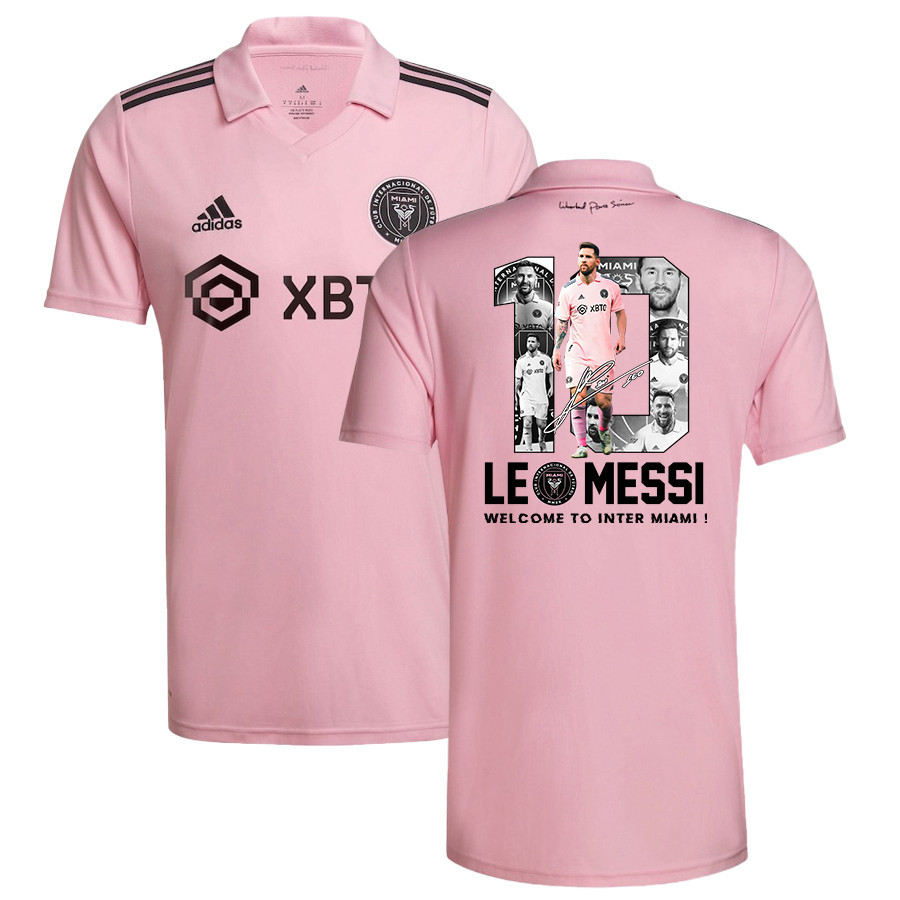 Lionel Messi 10 Welcome To Inter Miami FC 2023/24 Men Home Jersey – Pink