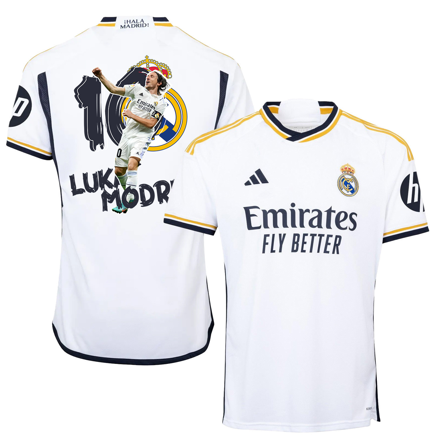 Luka Modric 10 Real Madrid Fan Art 2023/24 Home Jersey – Men