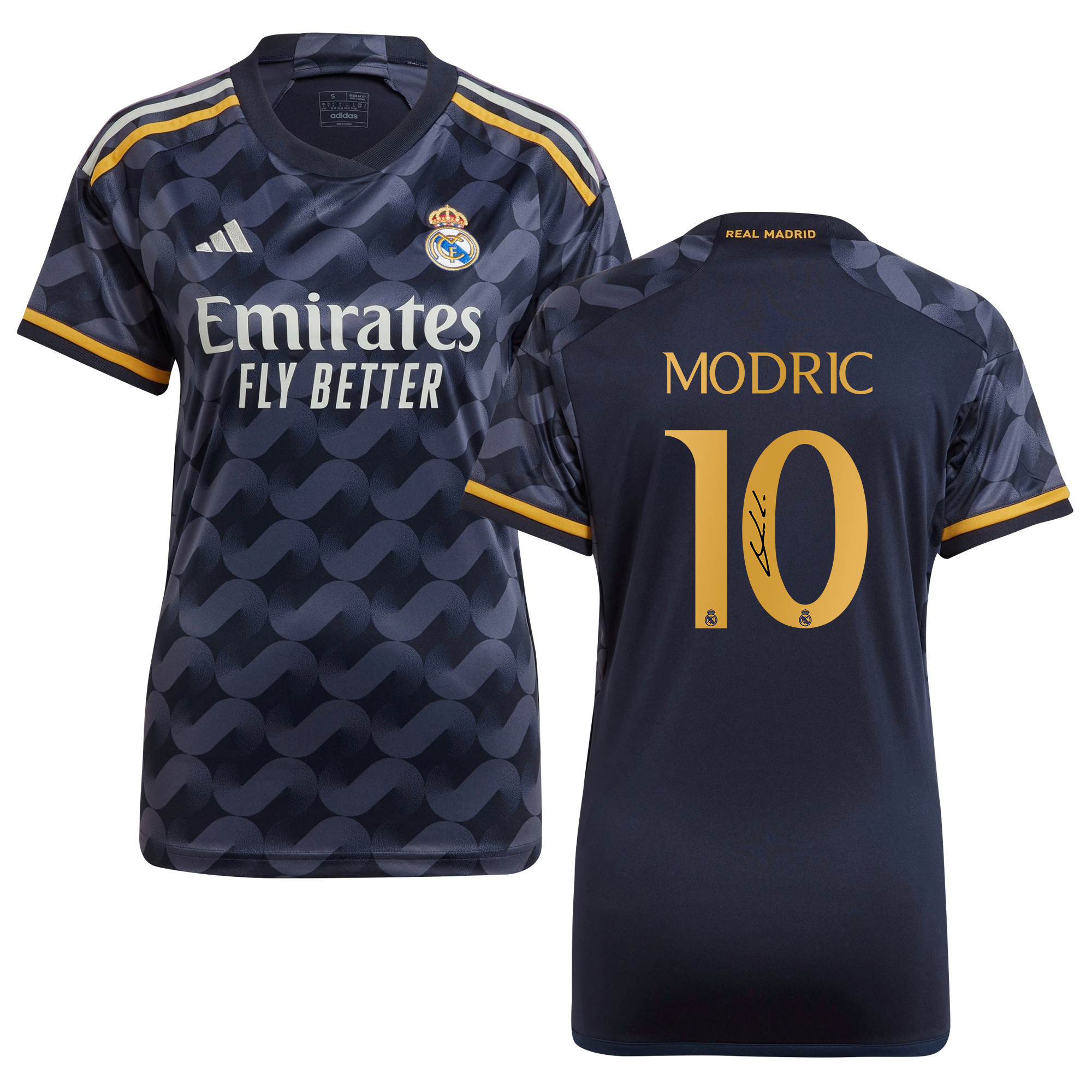 Luka Modric 10 Signed Real Madrid 2023/24 Away Autographed – Women