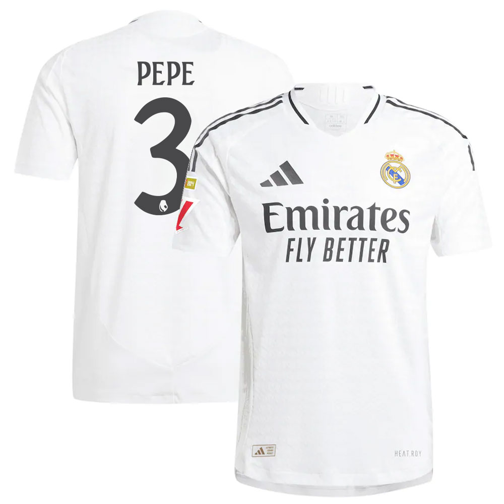 #3 Pepe Real Madrid 2024/25 Home Player Jersey  White