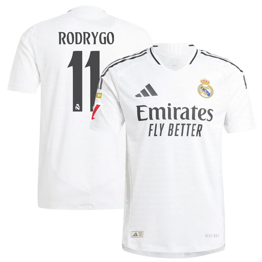 #11 Rodrygo Real Madrid 2024/25 Home Player Jersey  White