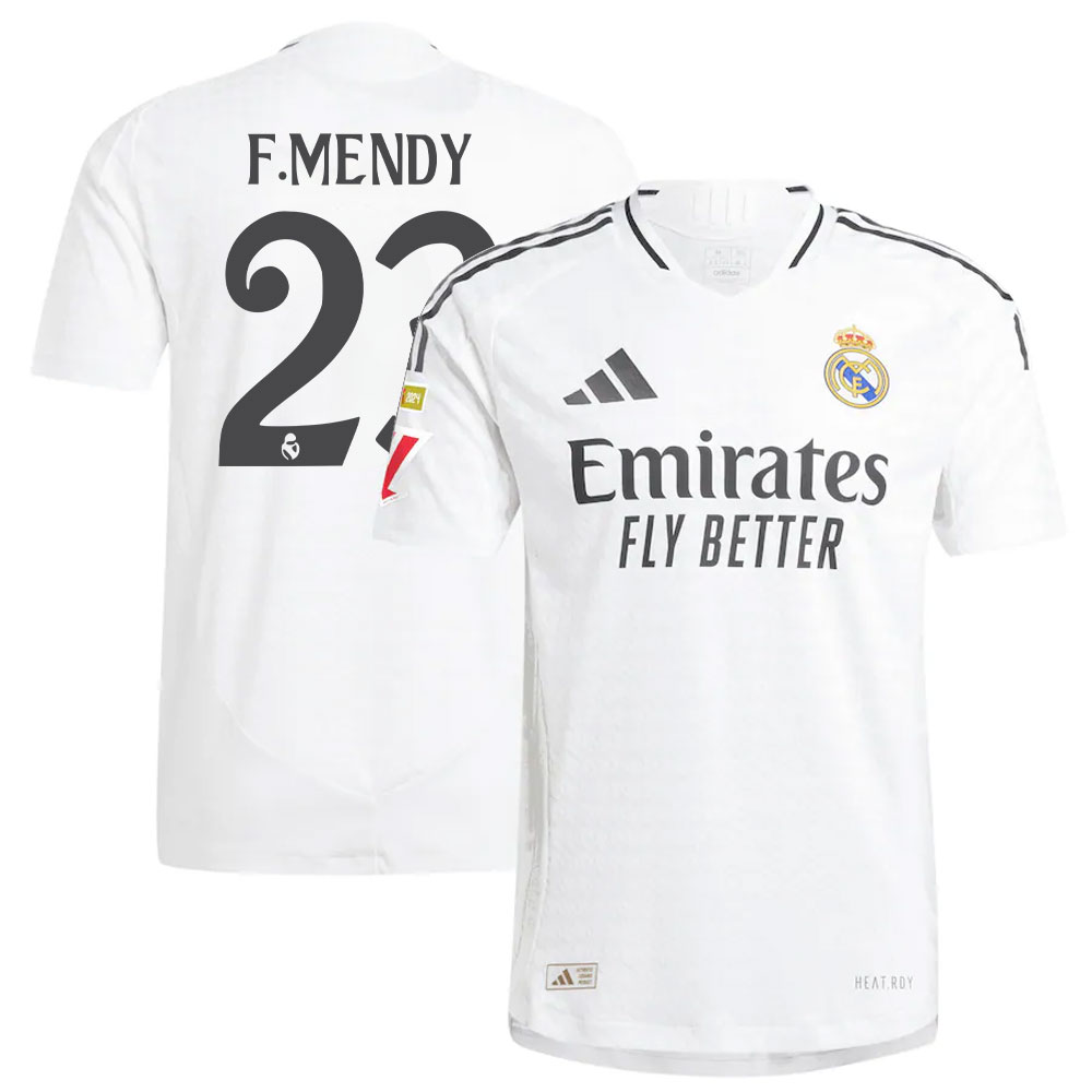 #23 Ferland Mendy Real Madrid 2024/25 Home Player Jersey  White
