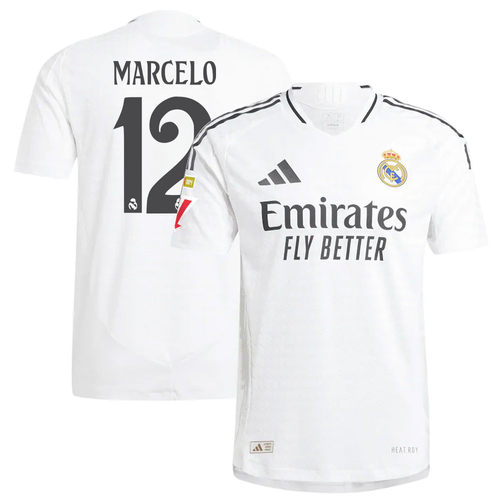#12 Marcelo Vieira Real Madrid 2024/25 Home Player Jersey  White