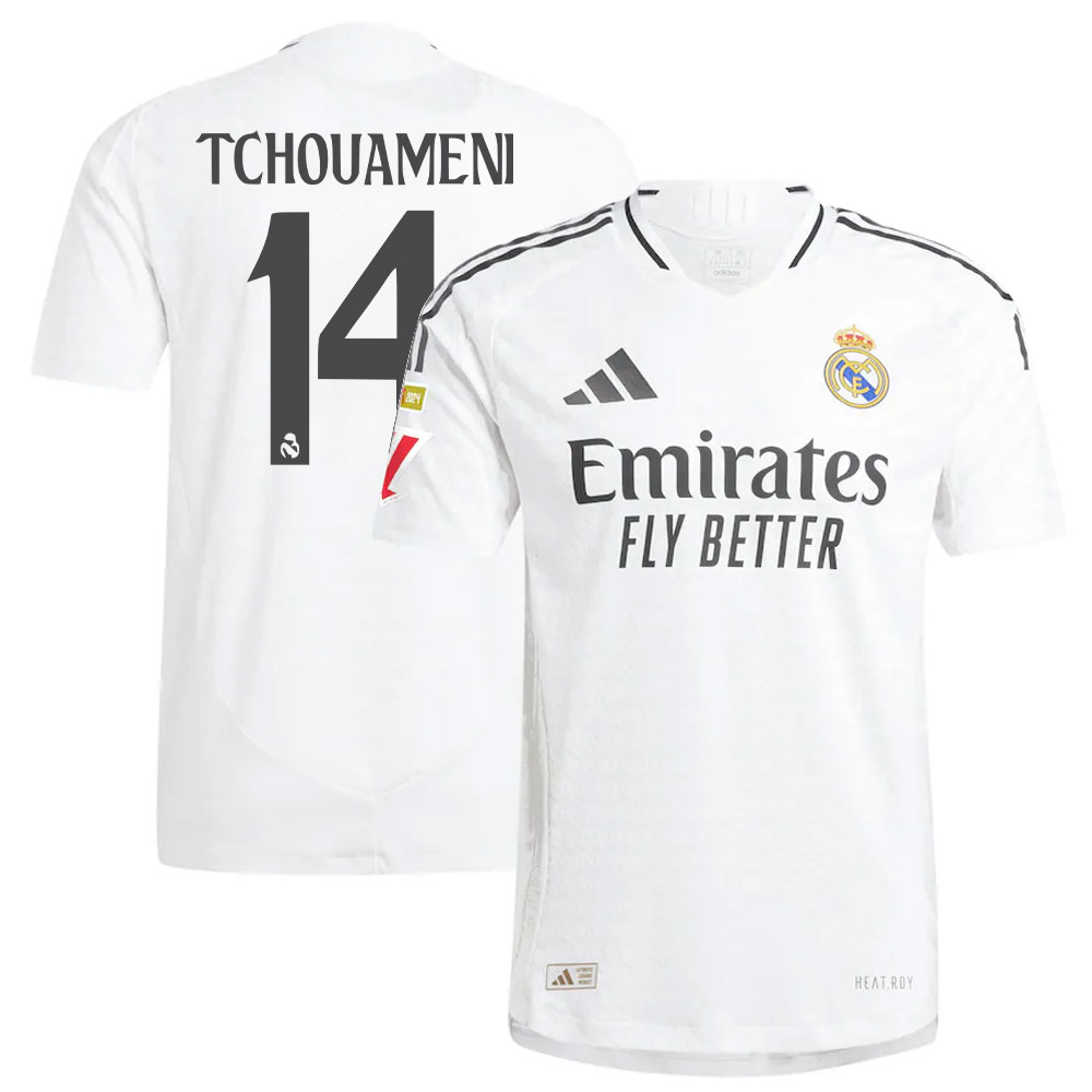 #14 Aurlien Tchouamni Real Madrid 2024/25 Home Player Jersey  White