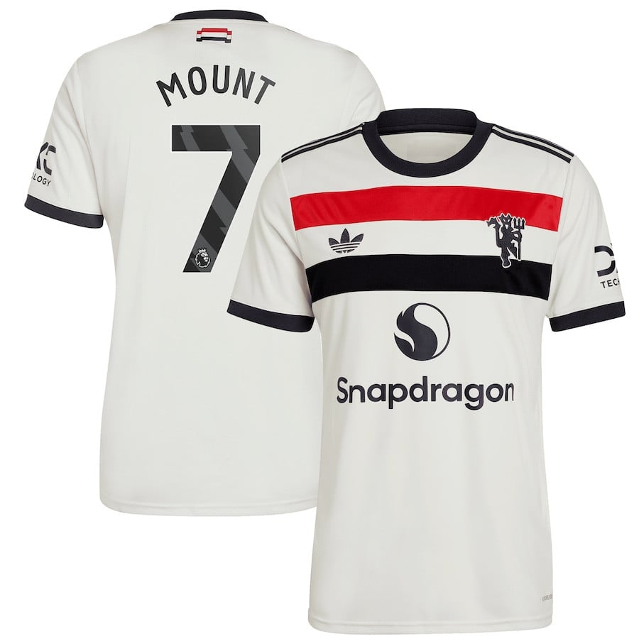Mason Mount 7 Manchester United 2024/25 Third Men Jersey – Cream