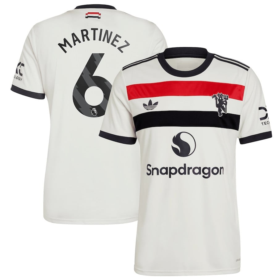 Lisandro Martnez 6 Manchester United 2024/25 Third Men Jersey – Cream