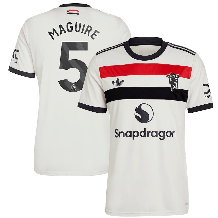 Harry Maguire 5 Manchester United 2024/25 Third Men Jersey – Cream