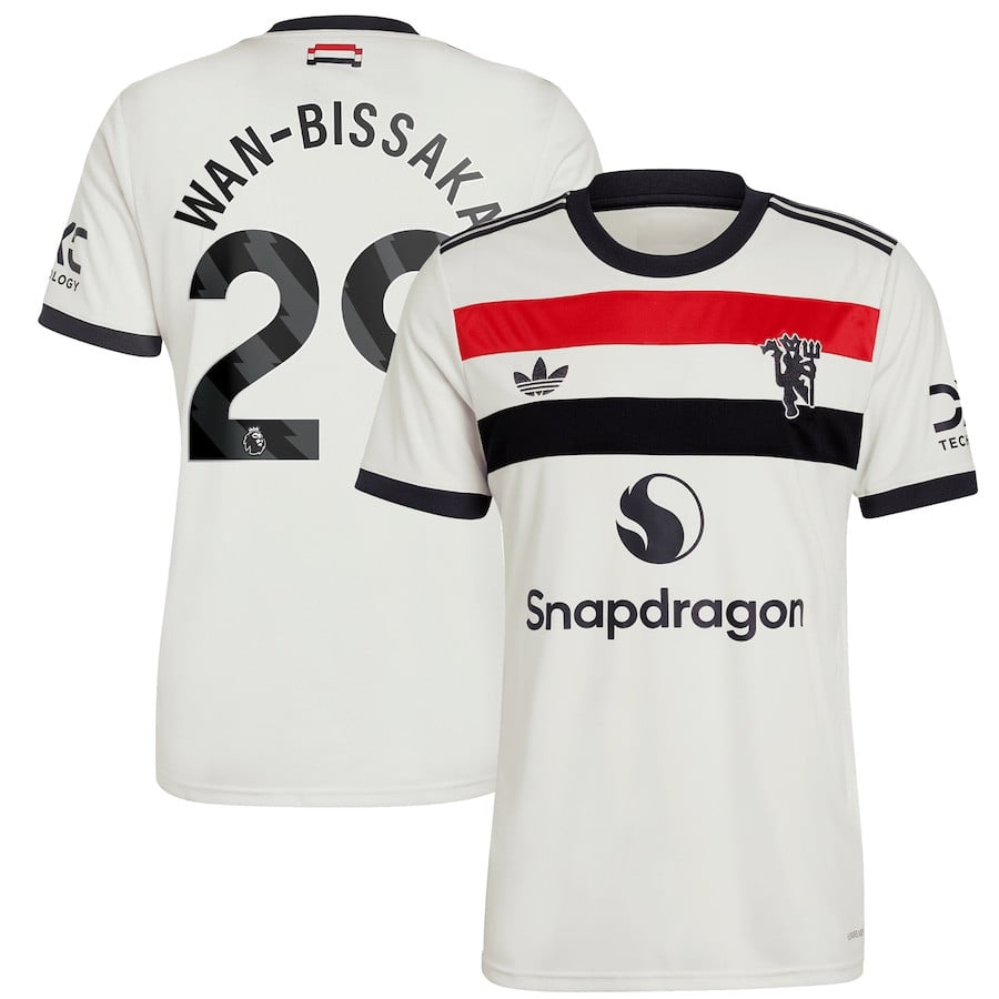 Aaron Wan-Bissaka 29 Manchester United 2024/25 Third Men Jersey – Cream