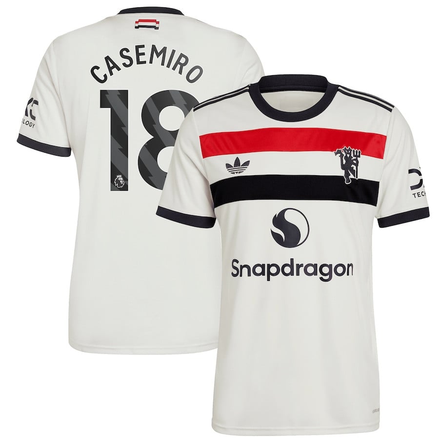 Casemiro 18 Manchester United 2024/25 Third Men Jersey – Cream