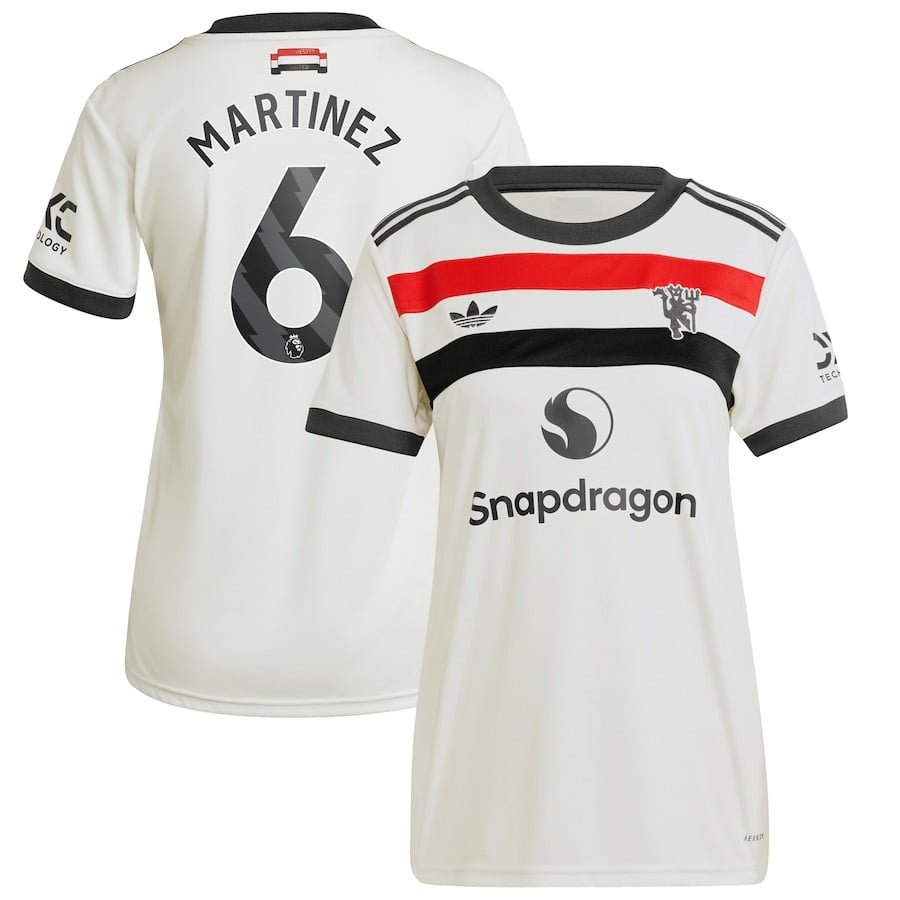 Lisandro Martnez 6 Manchester United 2024/25 Third Women Jersey – Cream