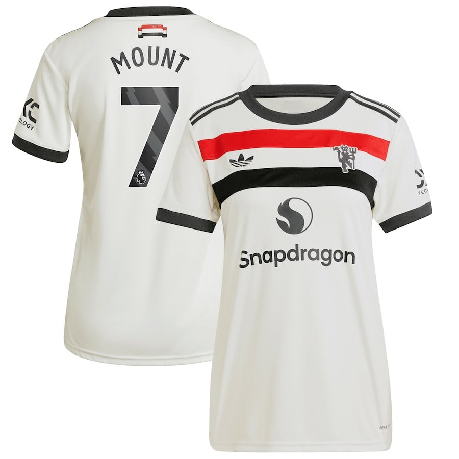 Mason Mount 7 Manchester United 2024/25 Third Women Jersey – Cream