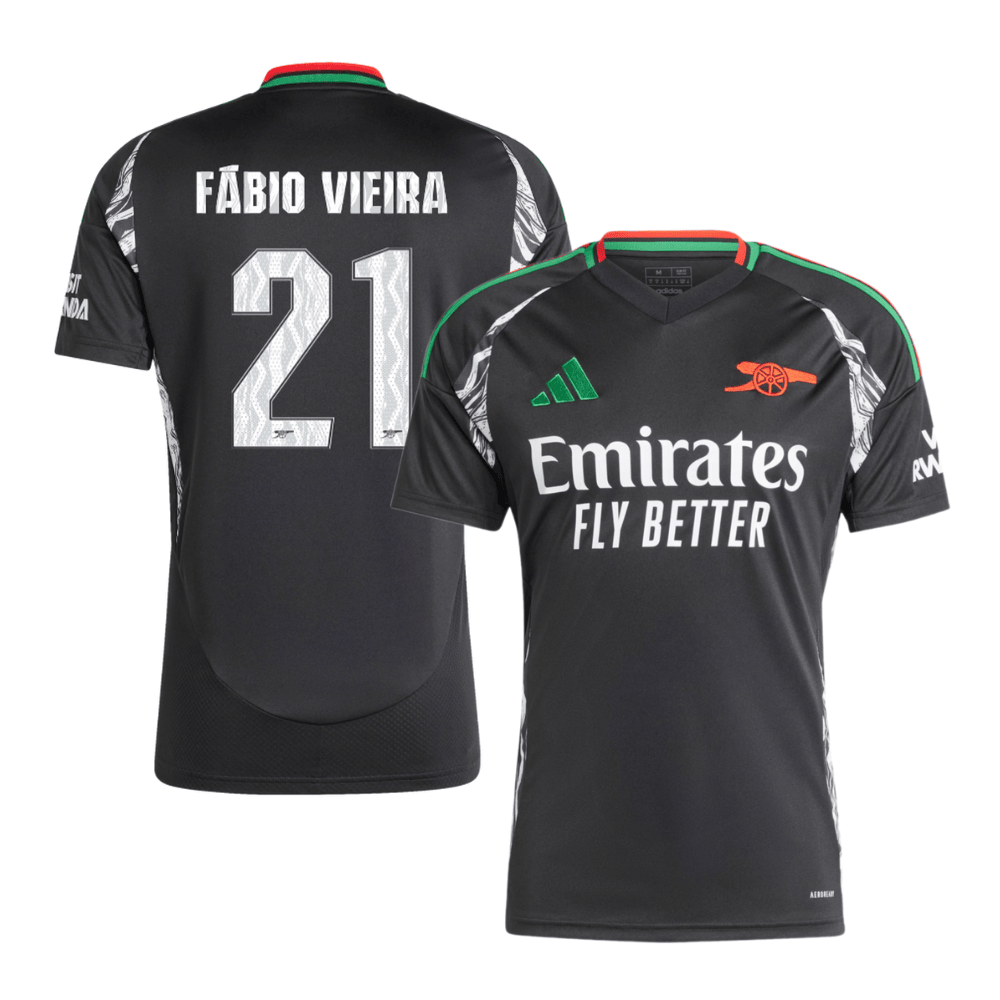 Fbio Vieira 21 Arsenal Cup 2024/25 Away Men Jersey – Black
