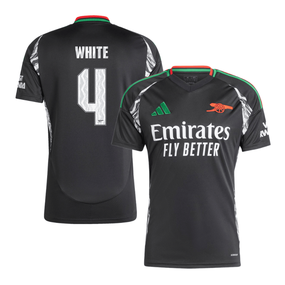 Ben White 4 Arsenal Cup 2024/25 Away Men Jersey – Black