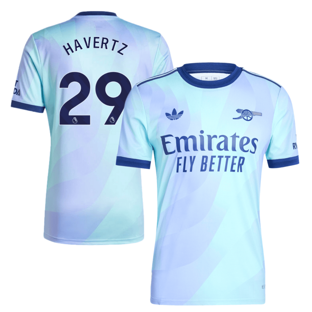 Kai Havertz 29 Arsenal Originals 2024/25 Third Men Jersey – Aqua