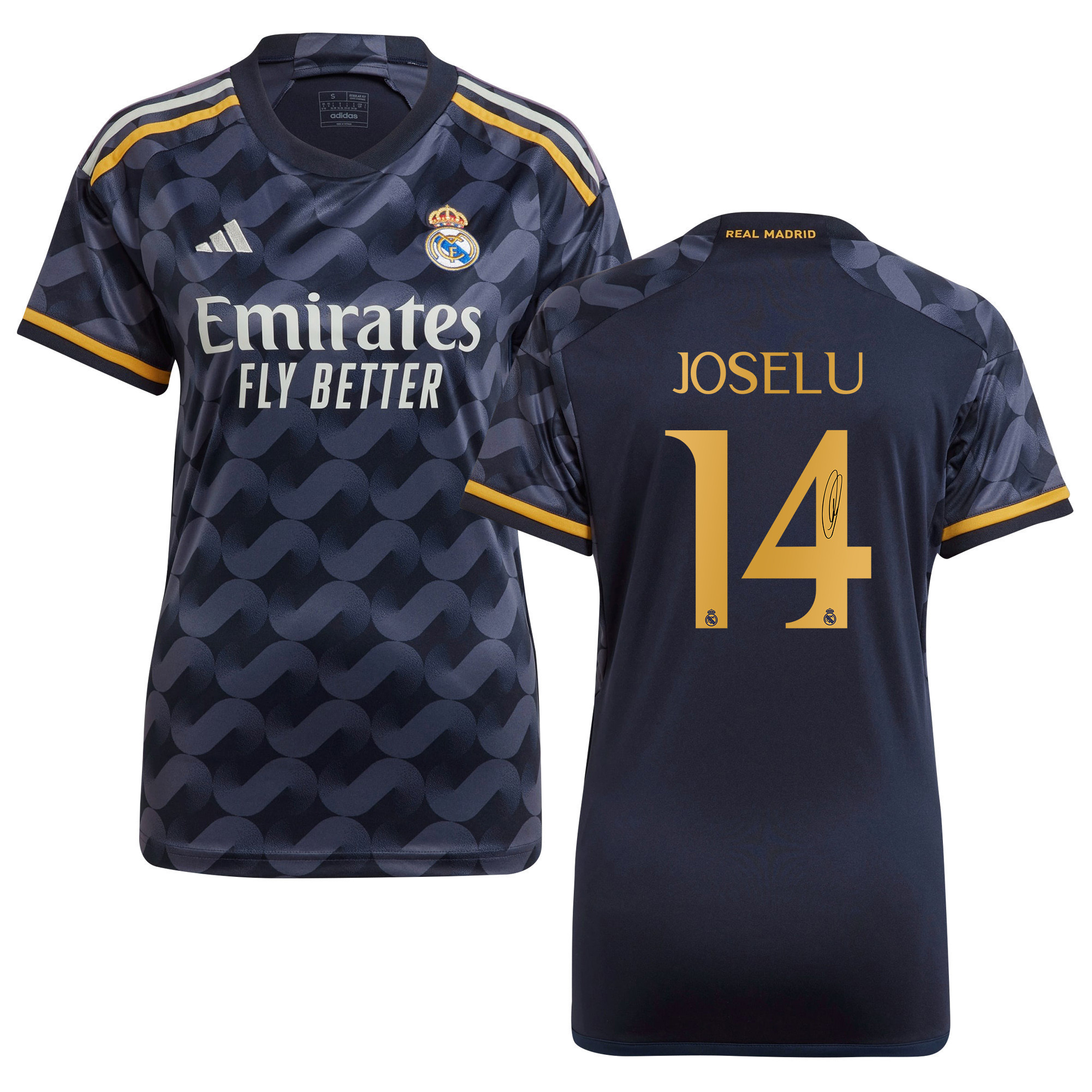 Joselu Mato 14 Signed Real Madrid 2023/24 Away Autographed – Women