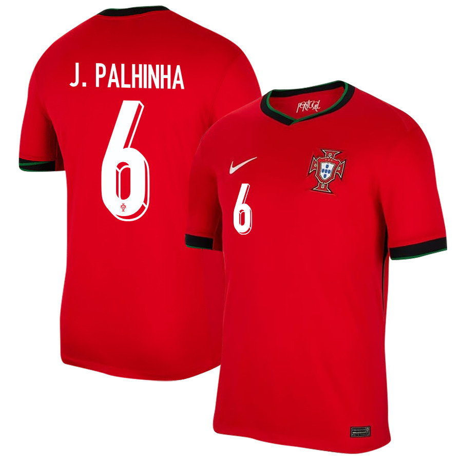 Joo Palhinha 6 Portugal National Team 2024/25 Home Men Jersey – Red