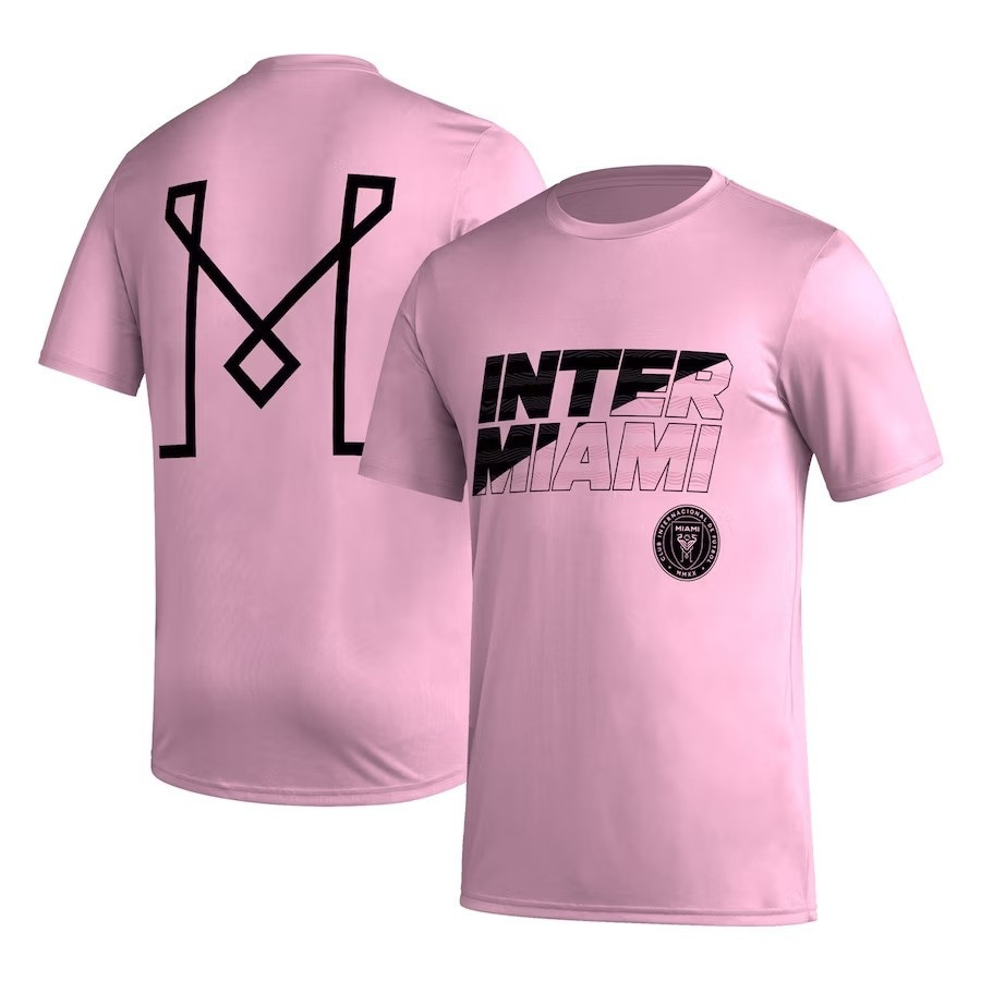 Lionel Messi Inter Miami Team Jersey Hook T-Shirt – Pink