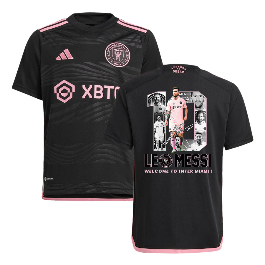 Lionel Messi 10 Welcome To Inter Miami FC 2023/24 YOUTH Away Jersey – Black