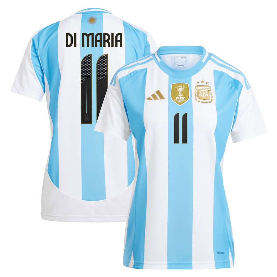 ngel Di Mara 11 Argentina National Team 2024 Home Women Jersey – White