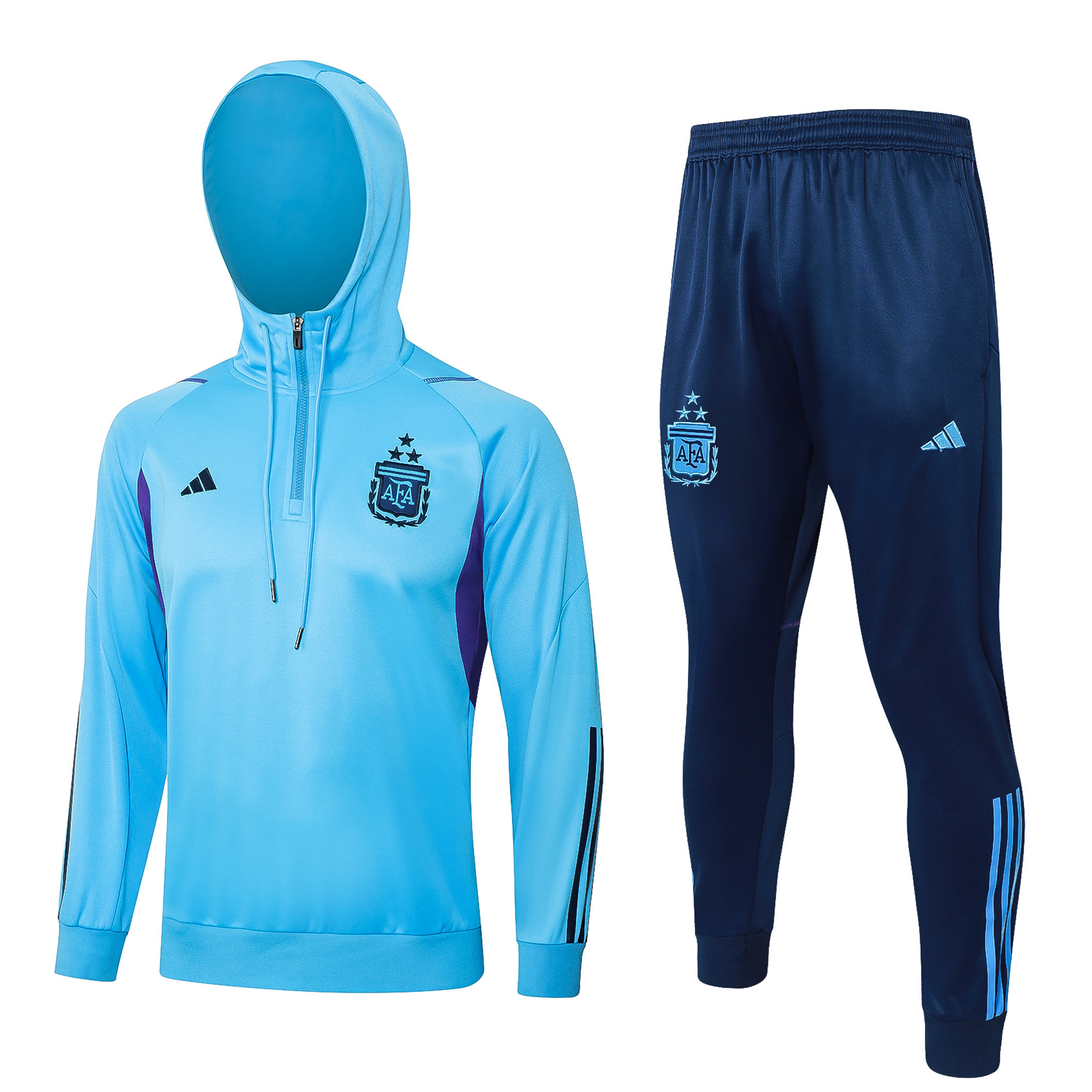 Argentina Training Top Hooded Set 23/24 – Blue/Navy