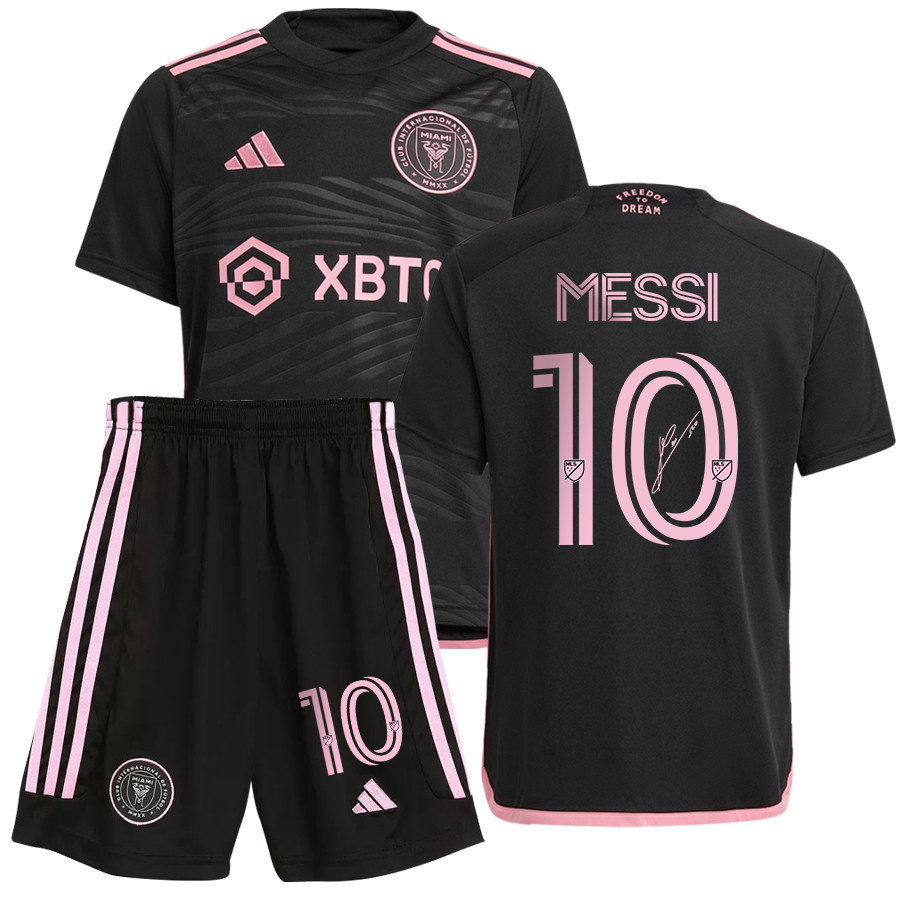 Lionel Messi 10 Signed Inter Miami CF Away Kit Jersey – Black