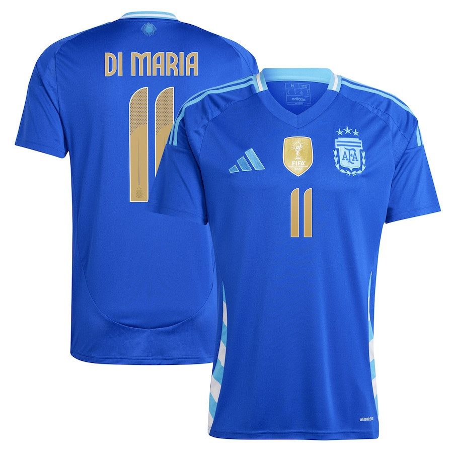 ngel Di Mara 11 Argentina National Team 2024 Away Men Jersey – Blue
