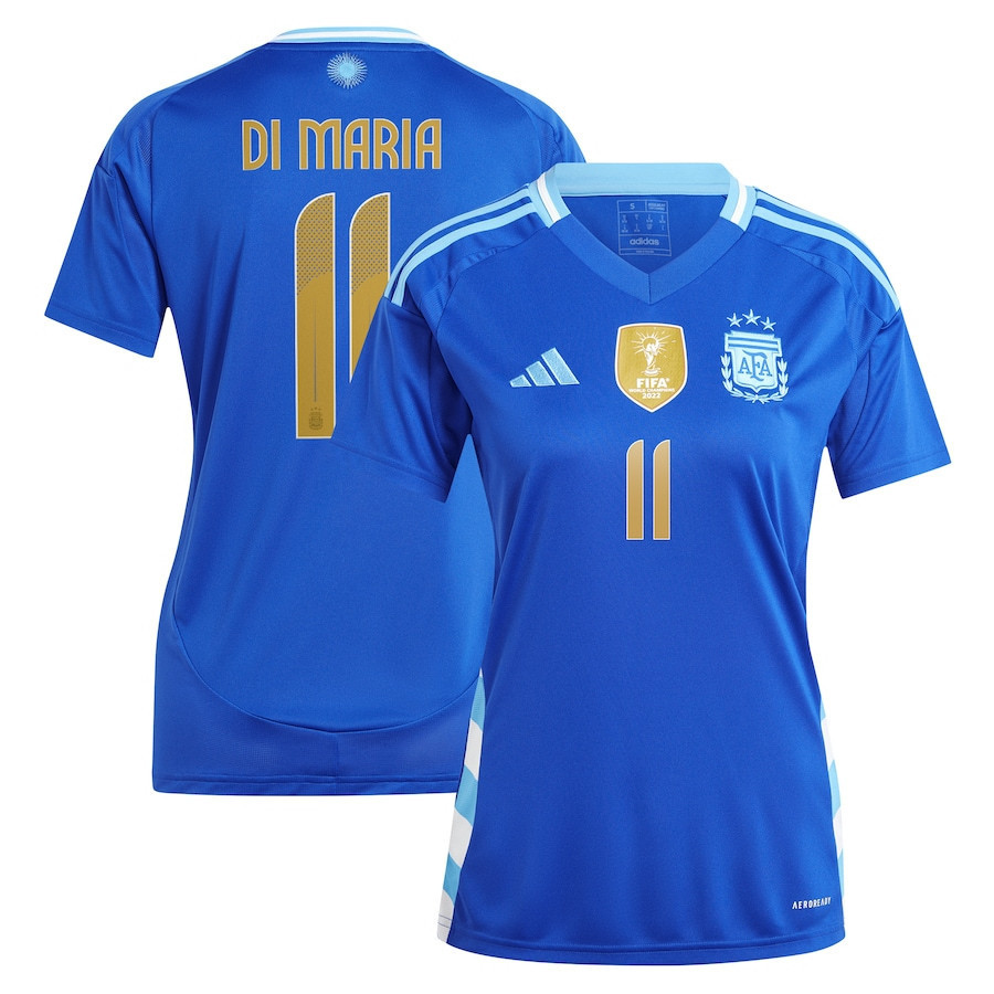 ngel Di Mara 11 Argentina National Team 2024 Away Women Jersey – Blue