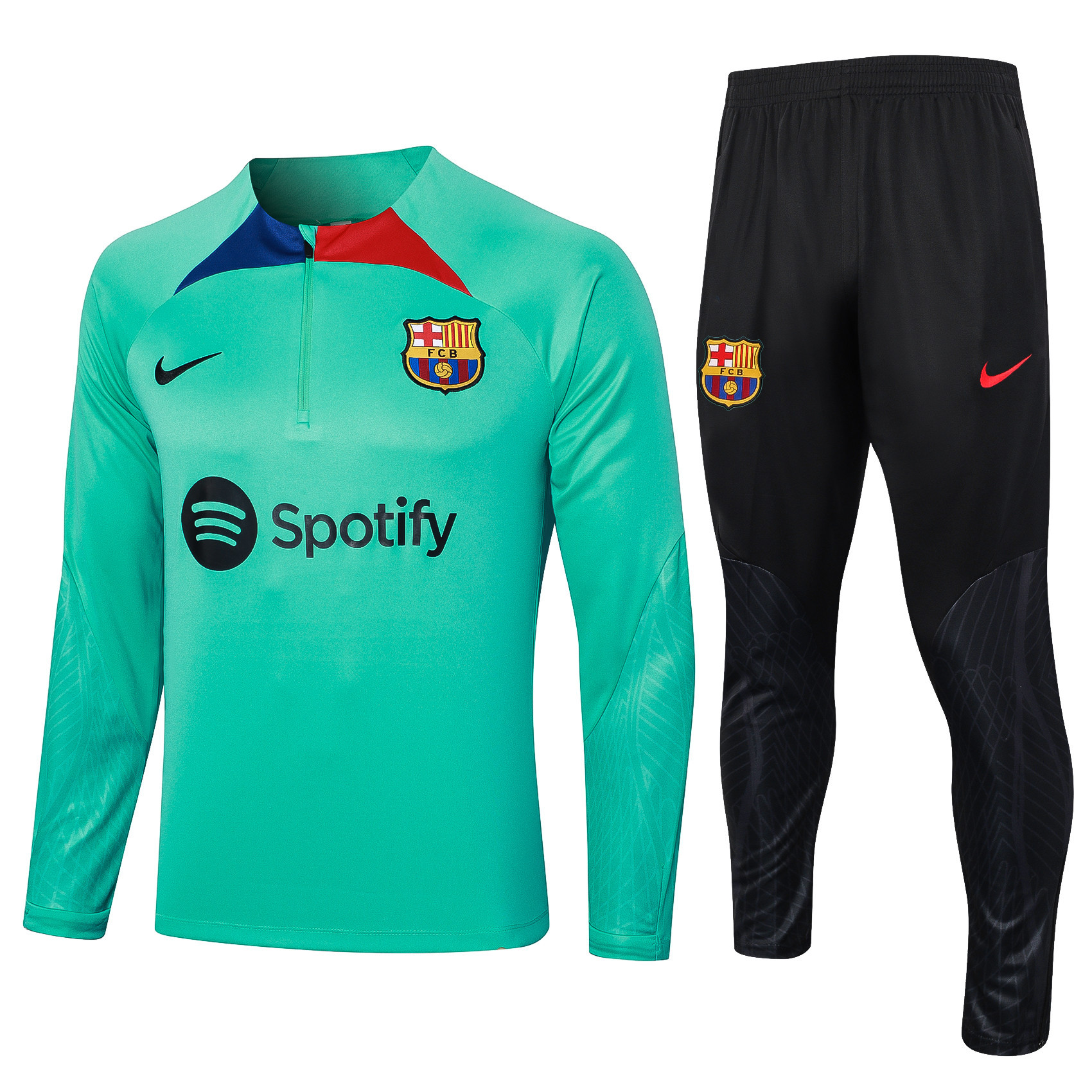 Barcelona Training Top Set 23/24 – Green/Black