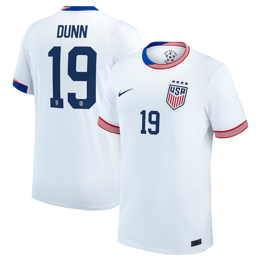 Crystal Dunn 19 USWNT 2024 Home Men Jersey – White