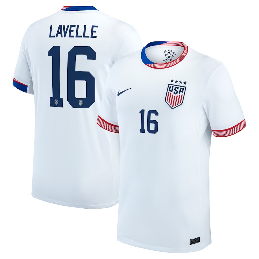 Rose Lavelle 16 USWNT 2024 Home Men Jersey – White