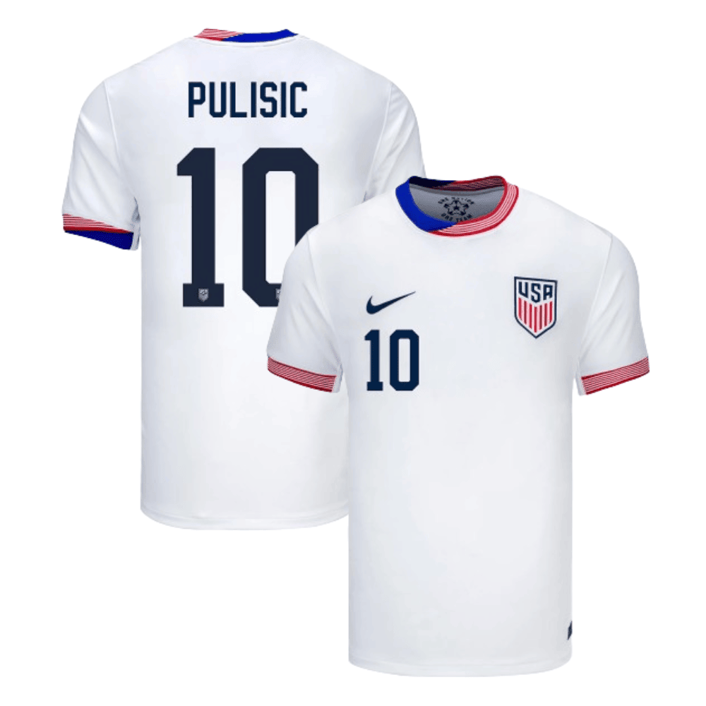 Christian Pulisic 10 USMNT 2024 American Classic Home Stadium Men Jersey – White