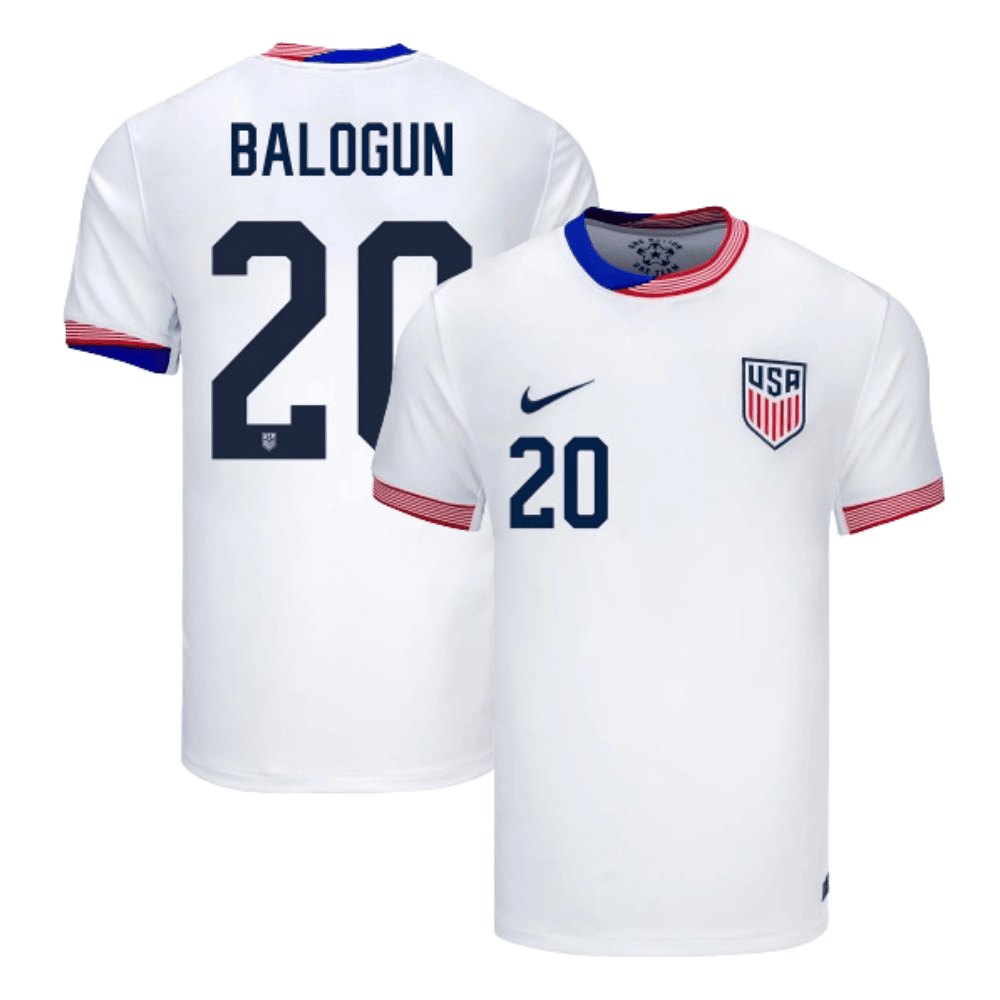 Folarin Balogun 20 USMNT 2024 American Classic Home Stadium Men Jersey – White