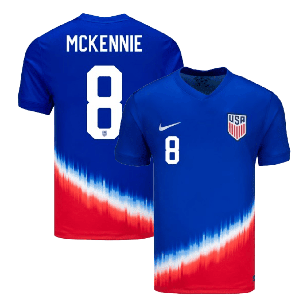 Weston McKennie 8 USMNT 2024 American Icon Away Men Jersey – Blue