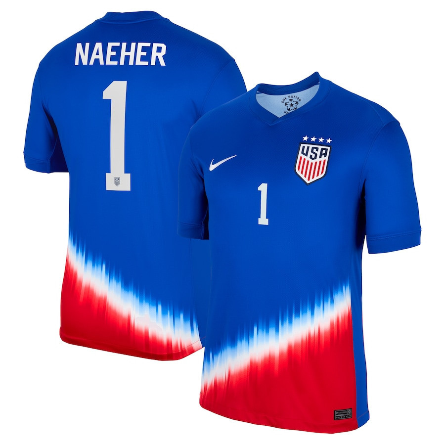 Alyssa Naeher 1 USWNT 2024 Away Men Jersey – Royal