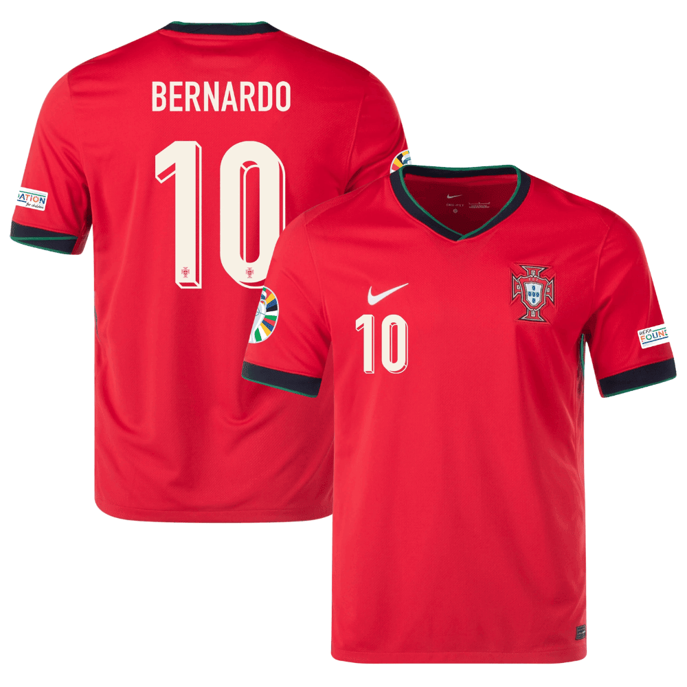 Bernardo Silva 10 Portugal National Team 2024 Home Men Jersey – Red