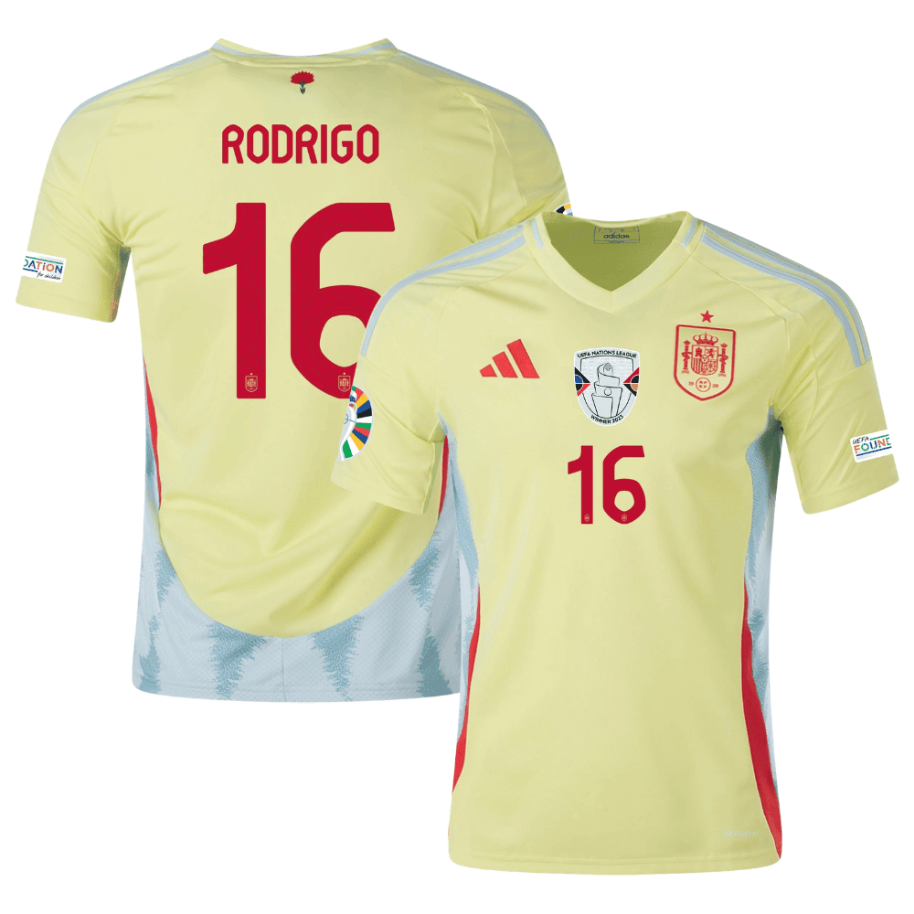 Rodrigo 16 Spain National Team 2024 Away Men Jersey – Yellow