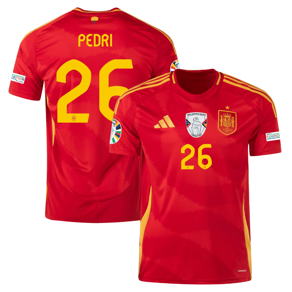 Pedri 26 Spain National Team 2024 Home Men Jersey – Scarlet
