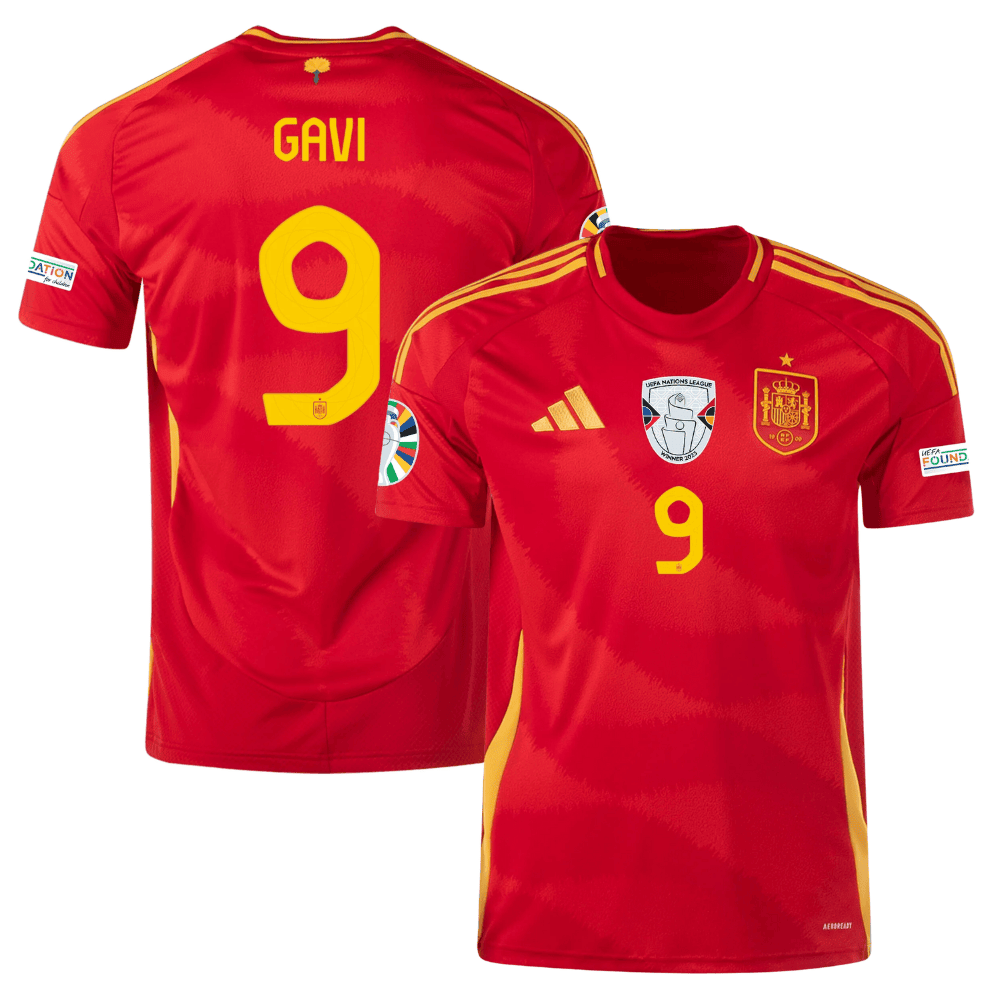 Gavi 9 Spain National Team 2024 Home Men Jersey – Scarlet