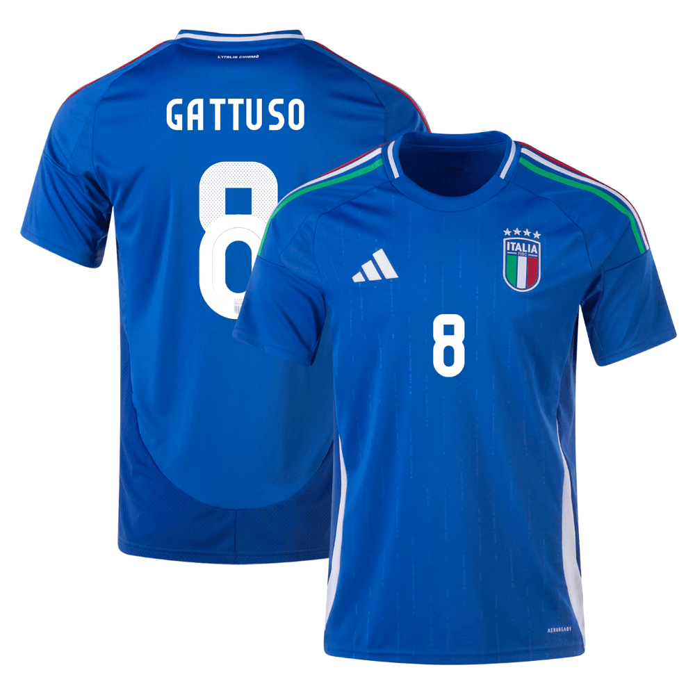 Gennaro Gattuso 8 Italy National Team 2024 Home Legend Player Men Jersey – Blue
