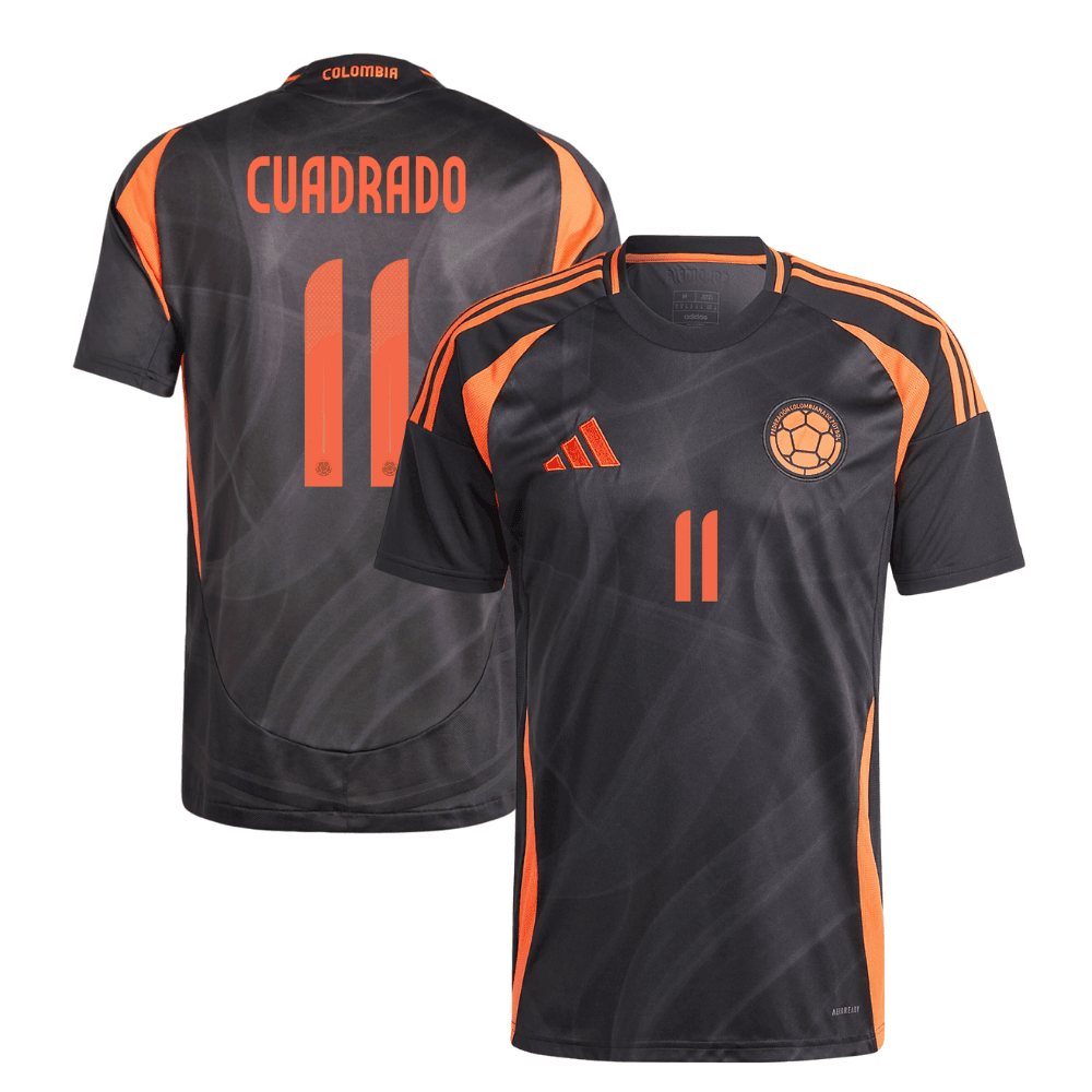 Juan Cuadrado 11 Colombia National Team 2024 Away Men Jersey – Black