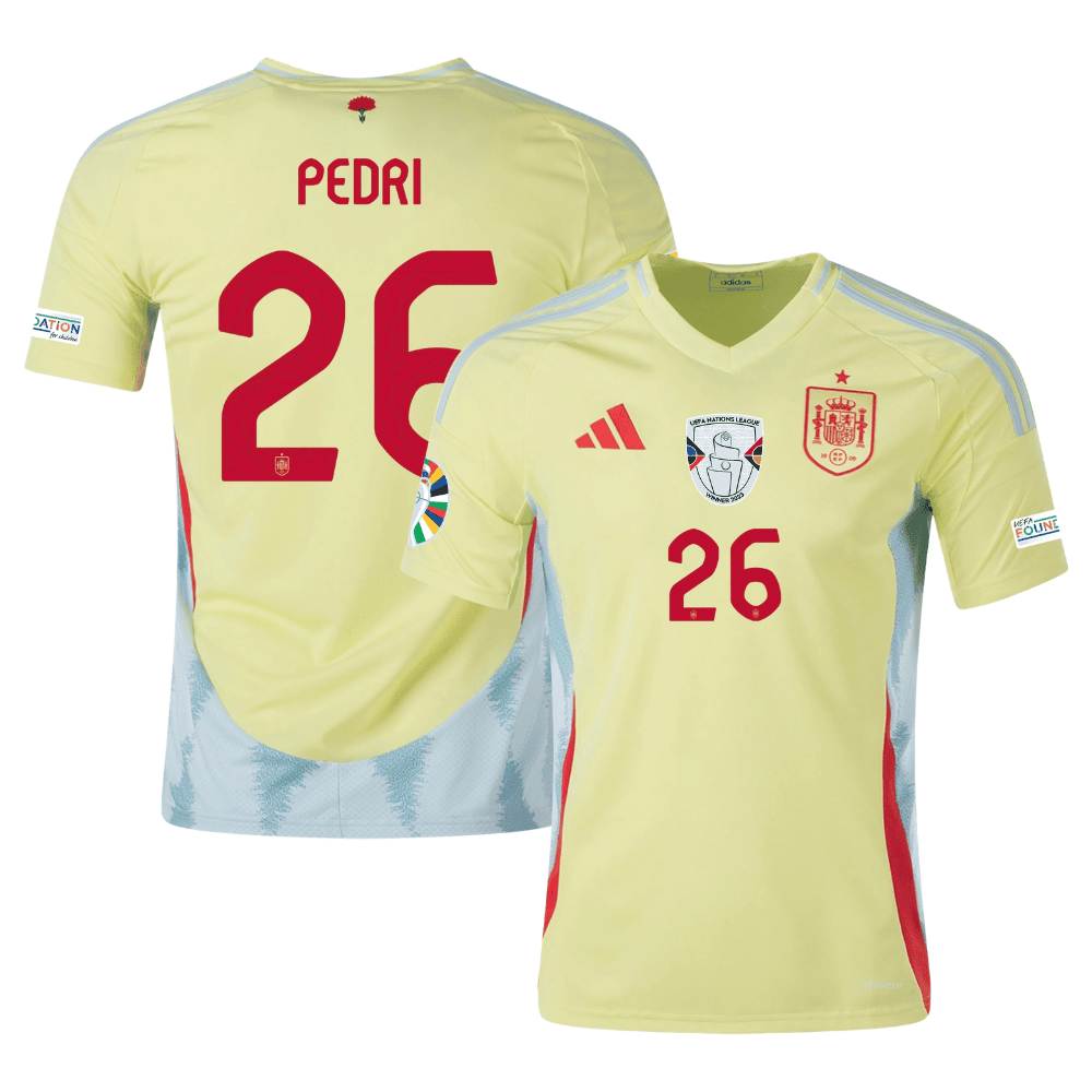 Pedri 26 Spain National Team 2024 Away Men Jersey – Yellow
