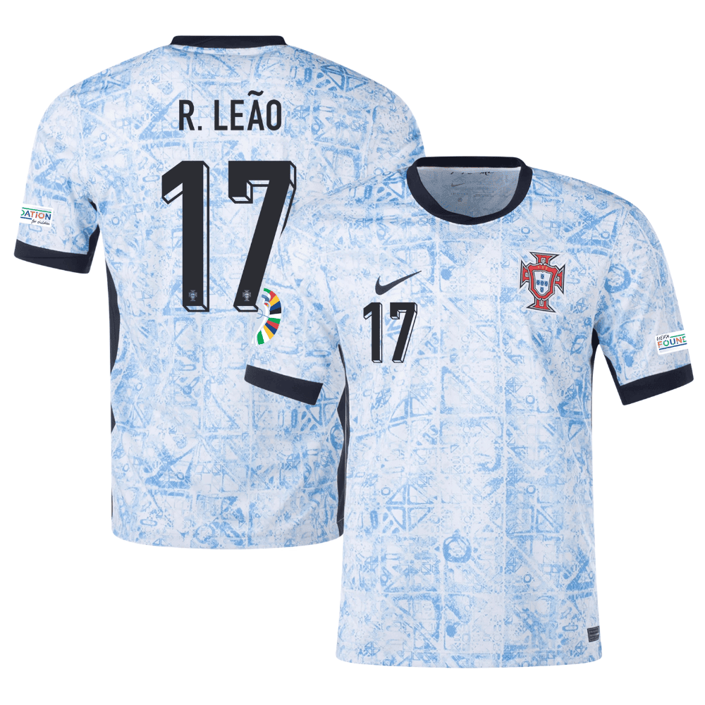 Rafael Leo 17 Portugal National Team 2024 Away Men Jersey – Cream