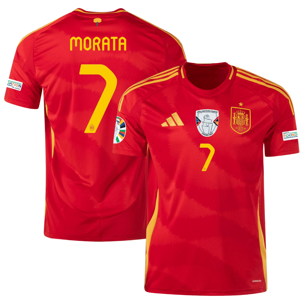lvaro Morata 7 Spain National Team 2024 Home Men Jersey – Scarlet